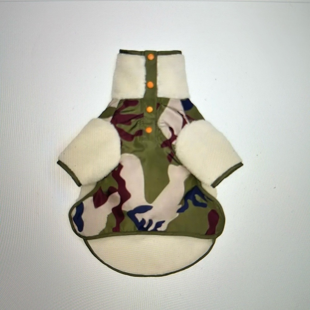 Pet camo fleece jacket sz S